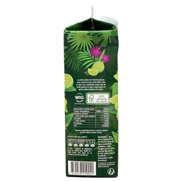 Vaiti Thé glacé saveur Citron Vert des Marquises bouteille 1L