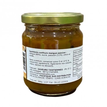 Confiture de Mangue et Vanille - Conserverie de Tahiti - 200g