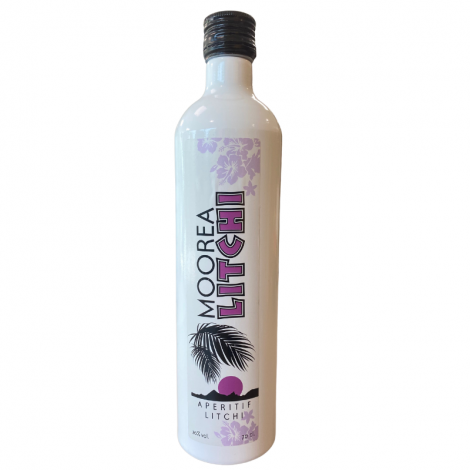 Liqueur Moorea saveur Litchi, Manutea, 20°
