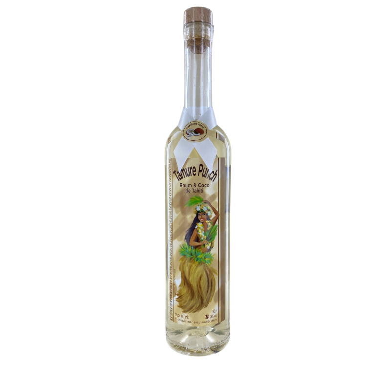 Tamure Punch Rum and Tahitian Coconut 28° (50cL) - MOUX Distillery
