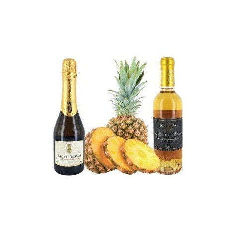 Petit Coffret Spiritueux de Tahiti : Pétillant & Moelleux d'Ananas