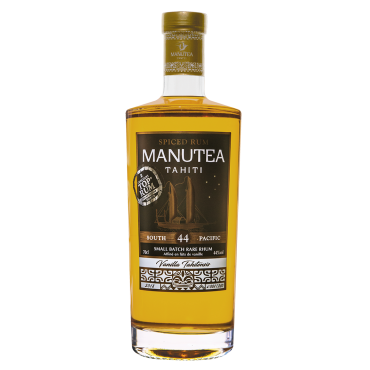 Rhum agricole vanille de Tahiti - Manutea - 45°